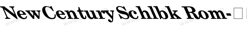 NewCenturySchlbk Rom字体转换 NewCenturySchlbk Rom字体转换